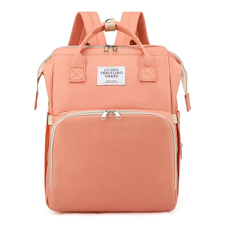 Factory wholesale mommy bag portable folding backpack mommy bag multifunctional can hang baby stroller crib mother and baby bag - Image 7