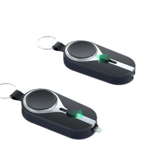 Cross-border Creative Battery Emergency Keychain Power Bank 2-in-1 Retractable Wireless Watch Power Bank