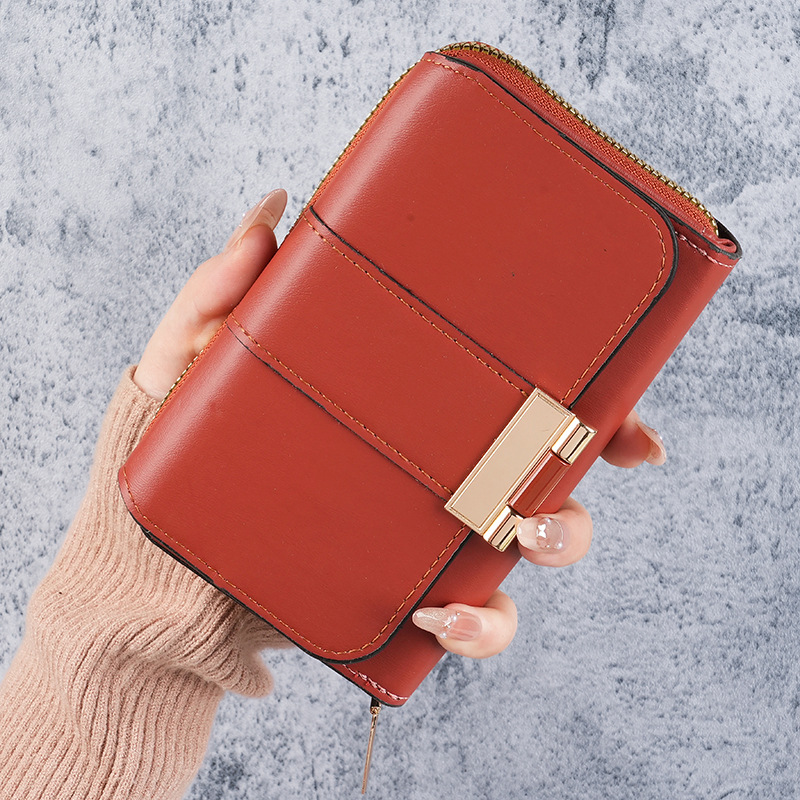 Fashion new cross-border women's wallets with multiple card slots and large capacity wallets, retro multi-function coin purses, wholesale spot - Image 9