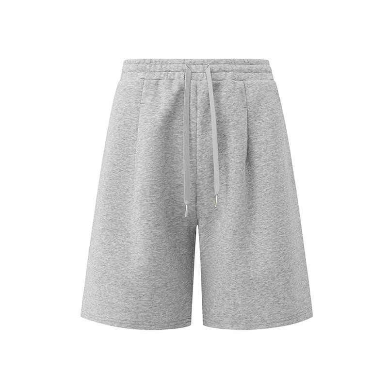 Men's cross-border minimalist casual sports pants, loose wide-leg five-point pants, Korean style commuter shorts, in stock. - Image 6