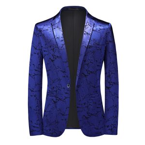 Four seasons foreign trade Amazon men's fashionable bronzing suit jacket cross-border youth Korean version slim large size suit