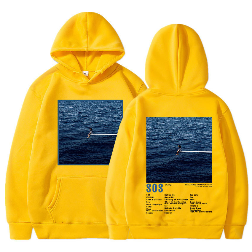 SZA New Music Album SOS Graphic Hoodie Men Women Fashion Vin - Image 15