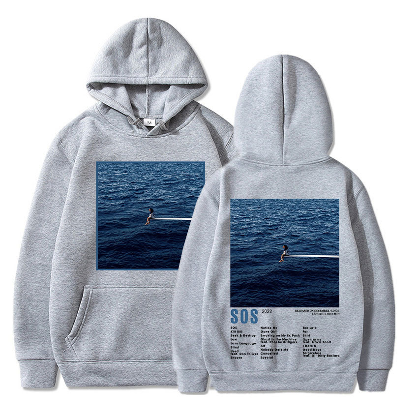 SZA New Music Album SOS Graphic Hoodie Men Women Fashion Vin - Image 8