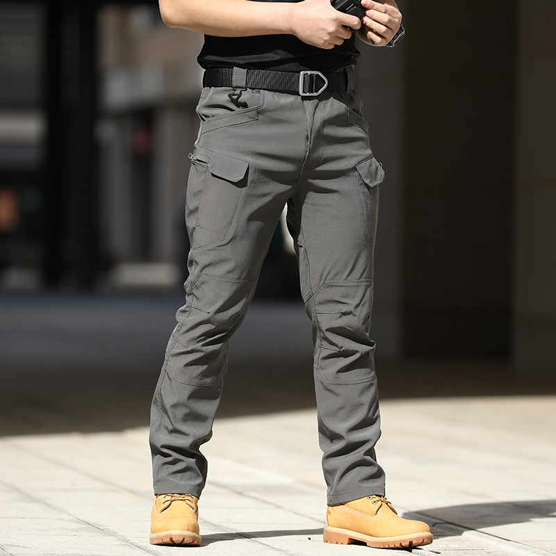 IX7 Tactical Pants Special Forces Training Pants Spring and Autumn Outdoor Elastic Work Pants Loose Soft Shell Charge Pants Waterproof IX9 - Image 9