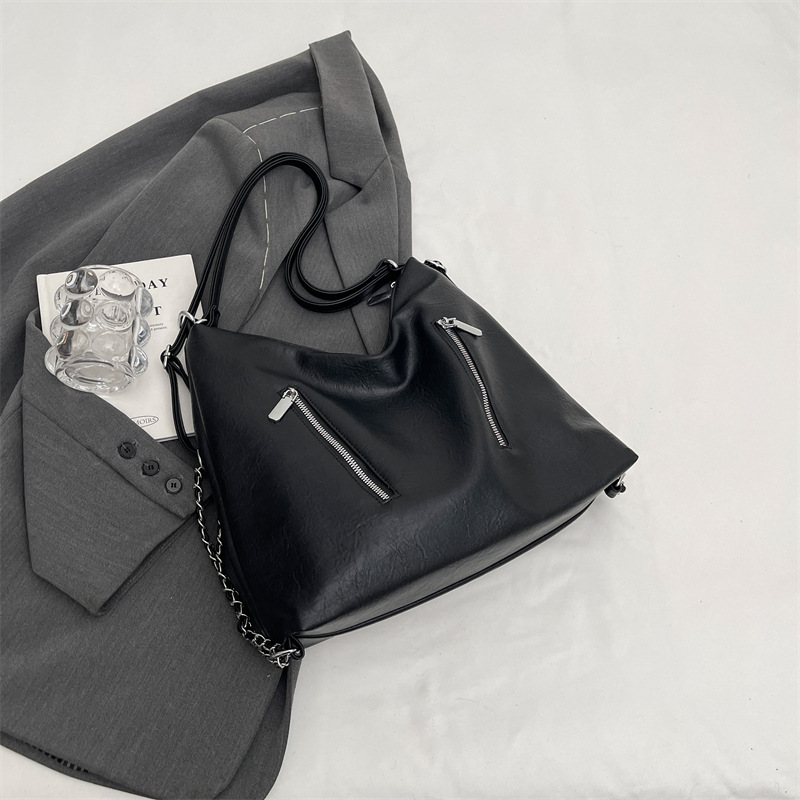 New double chain bag women's bag travel multi-purpose backpack high-end temperament shoulder bag large capacity tote bag - Image 6
