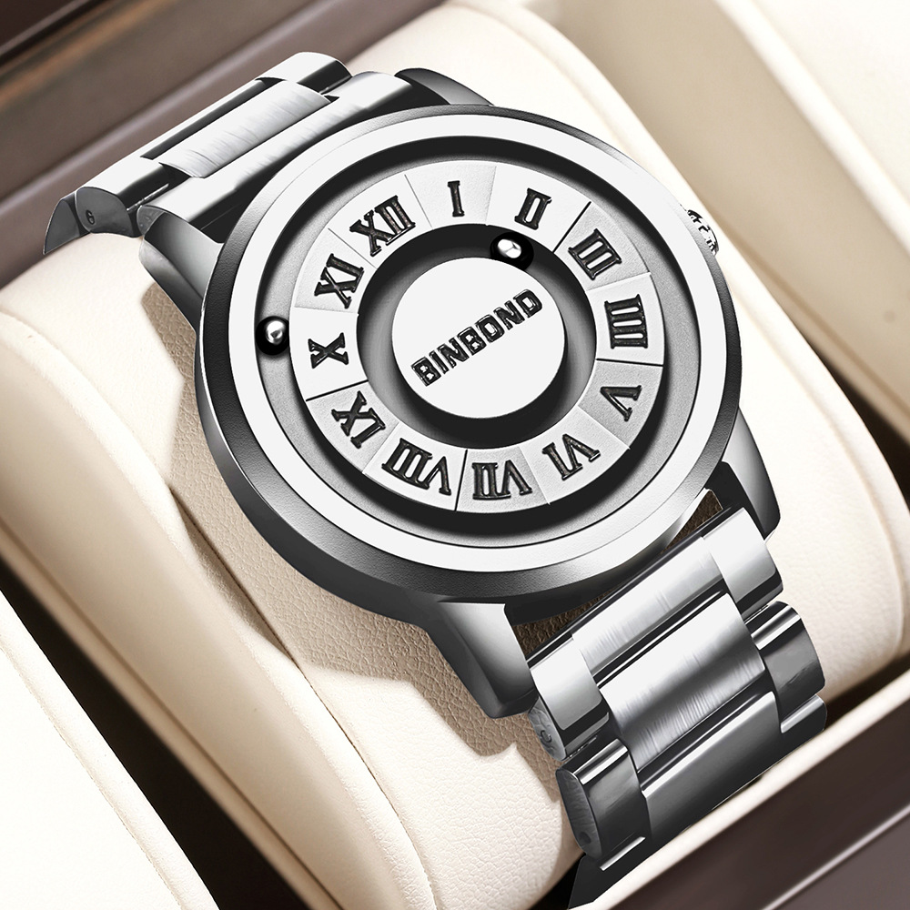 Bingbang American brand black technology watch men's new concept personality creative men's magnetic suspension waterproof men's watch - Image 10