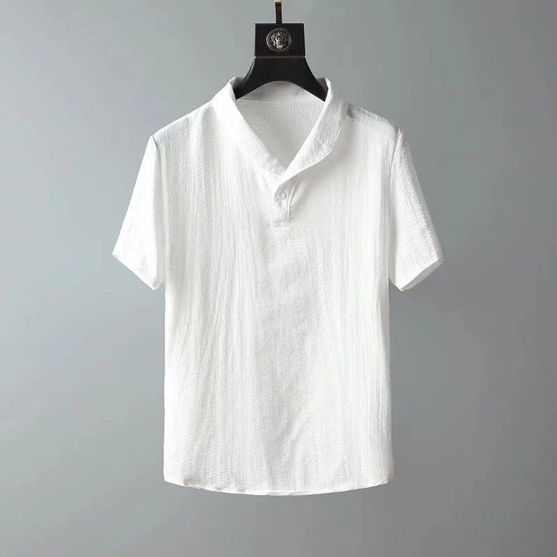 Suit Men's 2023 New Summer Thin Casual Sports Suit Men's Fashionable Short-Sleeved Trousers Trendy Light Luxury - Image 4