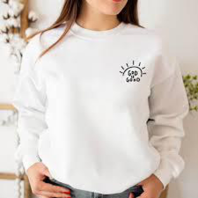 Foreign trade cross-border new style round neck printed sweatshirt European and American fashion popular women's casual sports loose round neck sweatshirt - Image 6