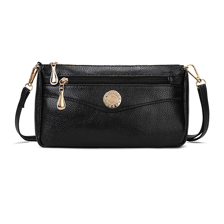 Summer new Internet celebrity women's crossbody bag wide bottom armpit fashion bag large capacity mobile phone change middle-aged bag women's bag - Image 6