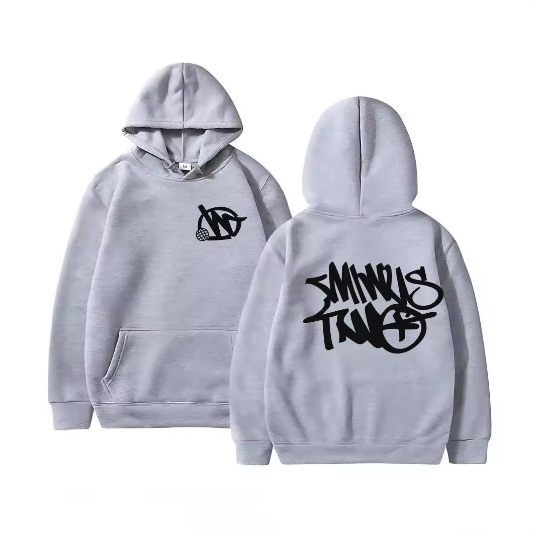 2023 Autumn and Winter Men's Printed Jacket Men's Hoodie Fashionable Sweater Student Youth All-match Warm Sweater - Image 5