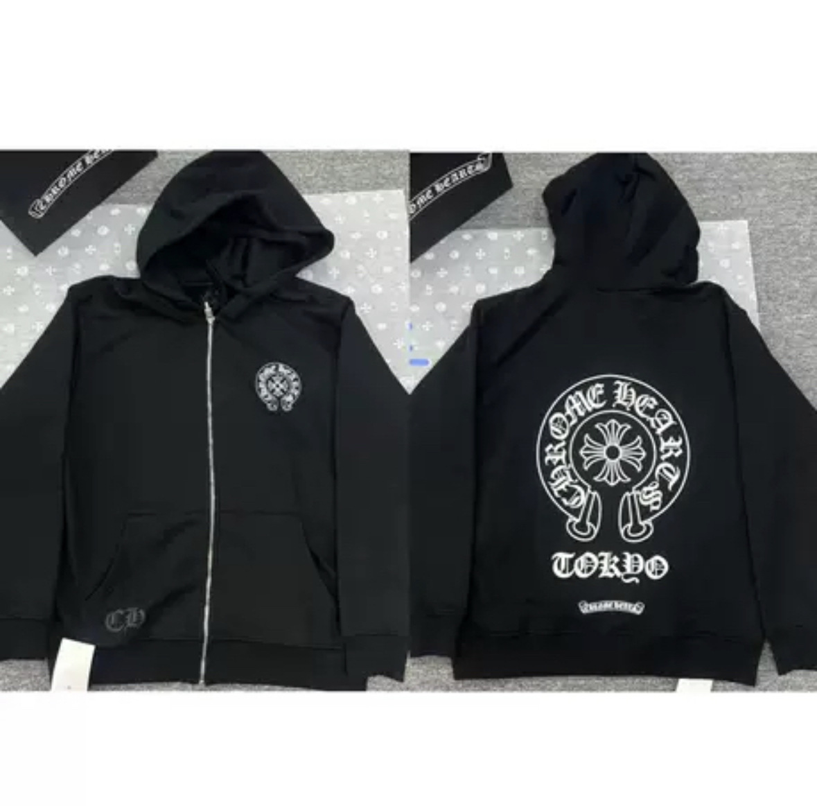 2026 New Cross-Border CH Hoodie Cross Horseshoe Couple Zipper Hooded Sweatshirt Jacket Trendy Brand 30/1 - Image 21