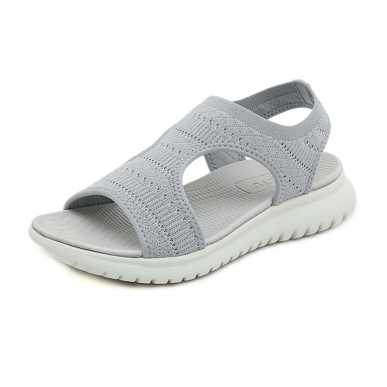 H1109-A5 Amazon 2024 summer new sandals for women simple light sports style wedge heel comfortable large size - Image 7