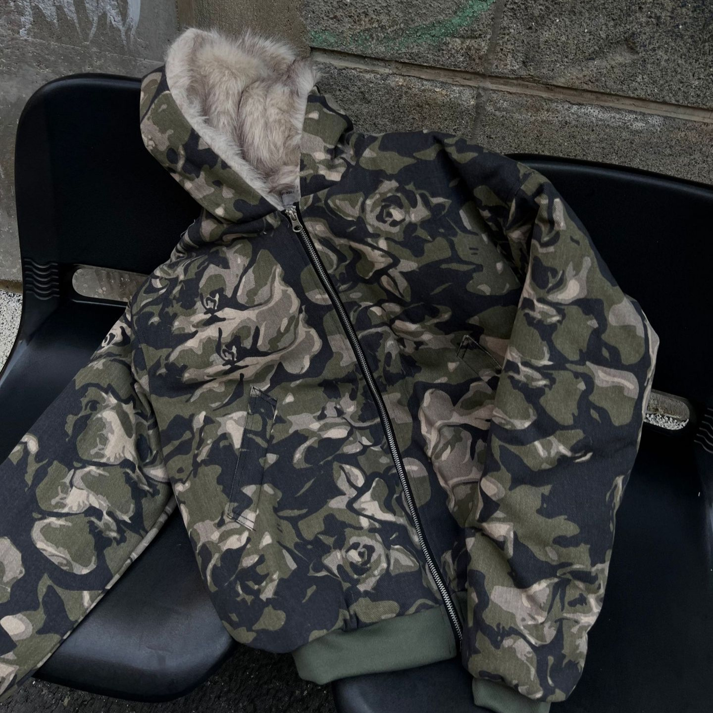 EON MODISH 24 Winter New Arrivals: High-Quality Camouflage Fur-Collar Cotton Jacket - Image 2