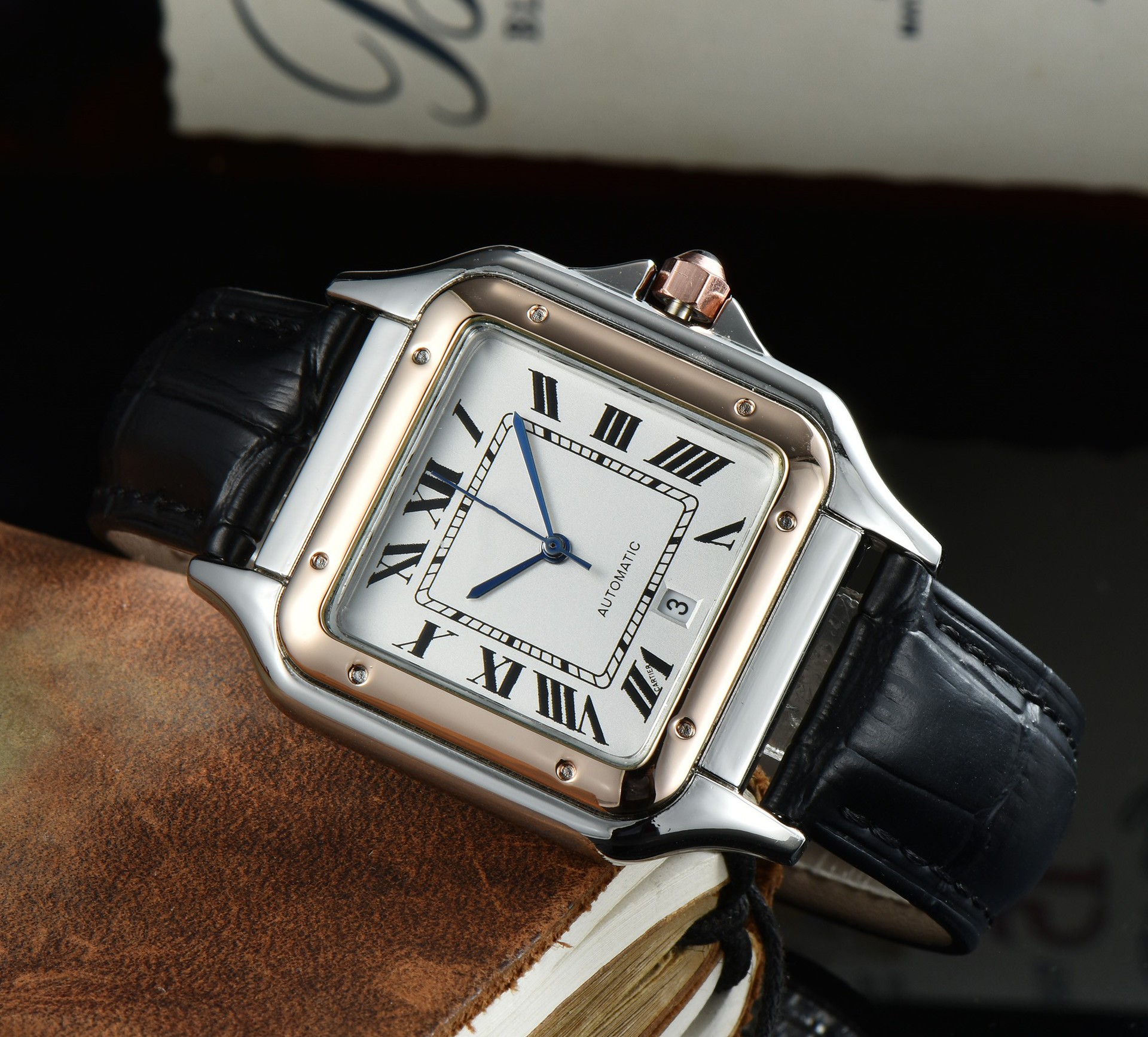 Foreign trade wish AliExpress Amazon Hot sale business men's belt watch factory direct sales one piece can be shipped - Image 9