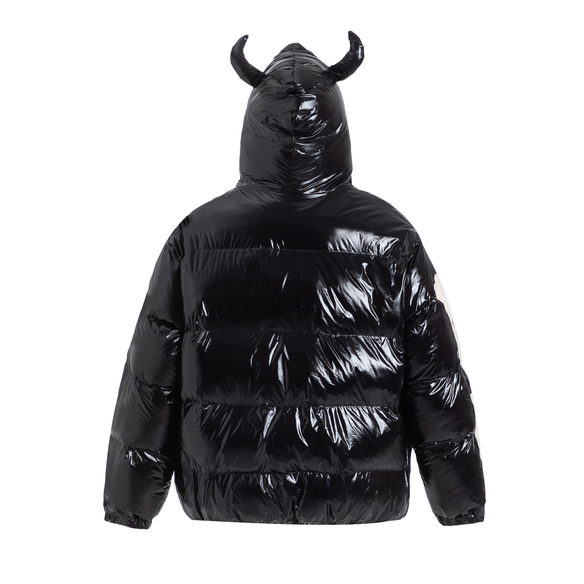 Zongchi Clothing Society trendy brand flocking embroidery skeleton hooded cotton coat men hip-hop loose couple puffer jacket - Image 2