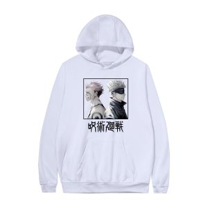 Manufacturers spot anime around long-sleeved couples casual pullover sweater women's hooded hooded sweater