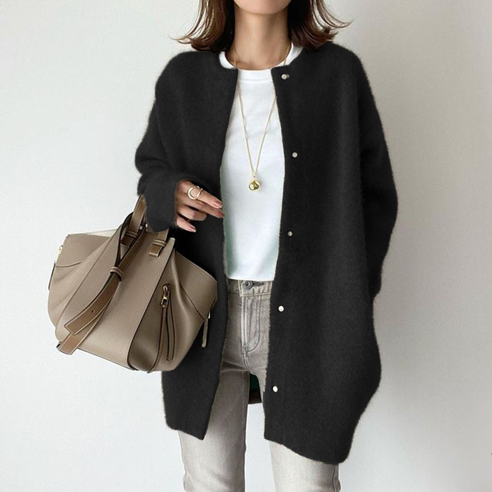 9 colors in stock 2024 autumn new super soft knitted jacket slim design niche loose jacket for women - Image 13