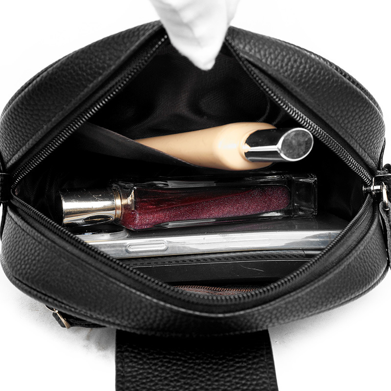 Cross-border genuine leather women's bag wholesale niche bag 2023 new fashion large capacity first layer cowhide shoulder crossbody bag - Image 4