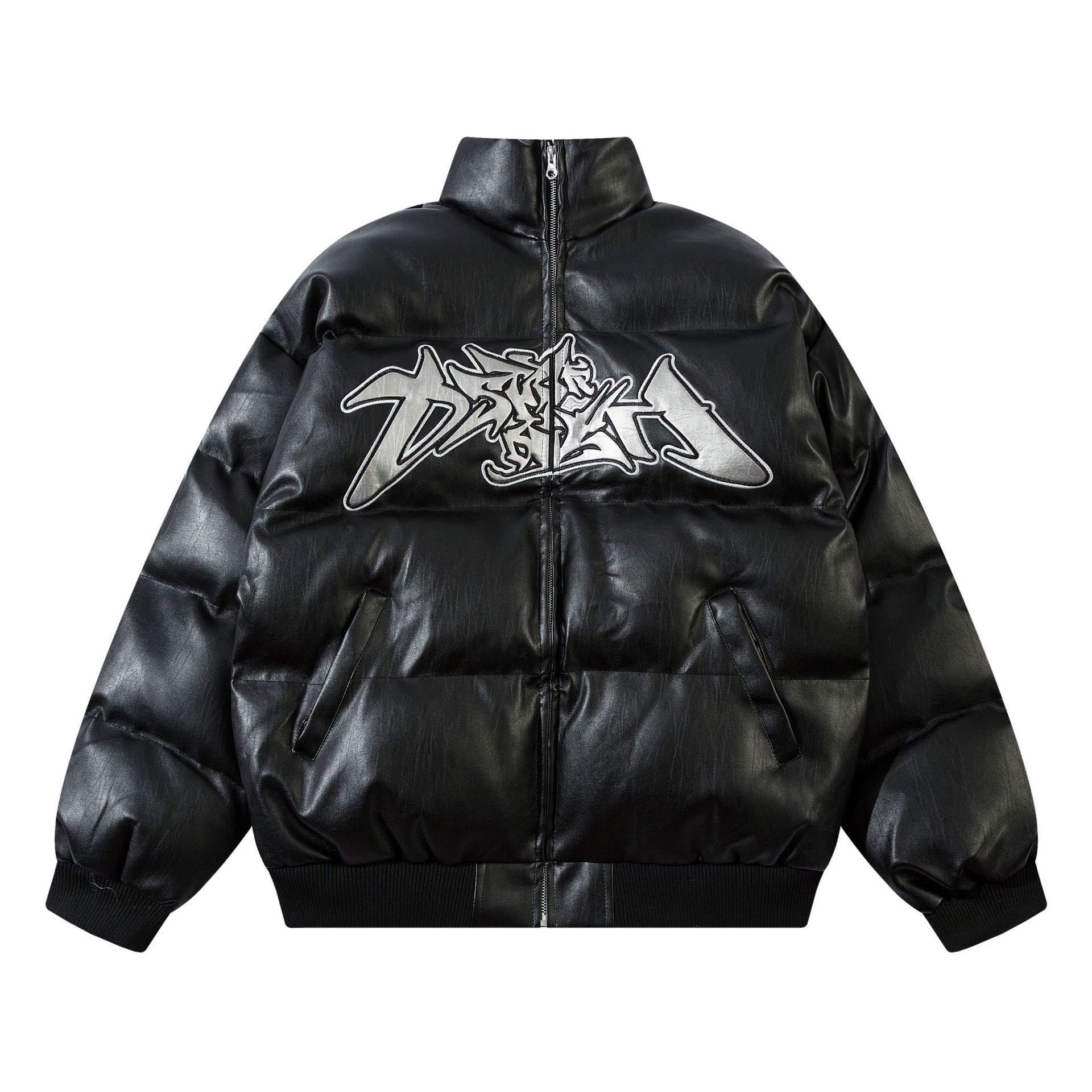 Zongchi Clothing Society Winter Street Design Letter Embroidery Loose Cotton Men's and Women's Fashion Brand Loose Casual Cotton Jacket - Image 3