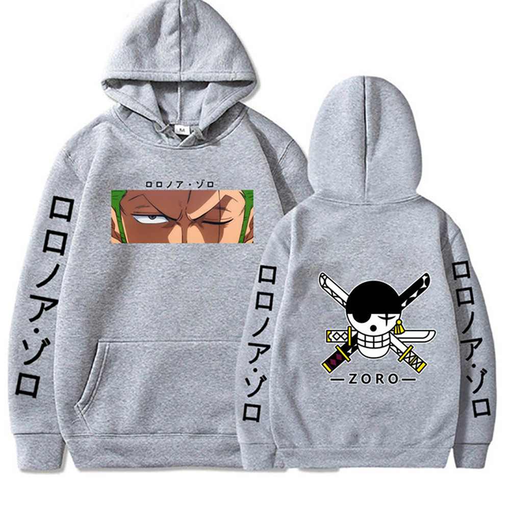 Mode Herenkleding Roronoa Zoro Ogen Hoodie Eendelig Anime Pullover Unisex Herfst Winter Sweatshirt Hiphop - Image 5
