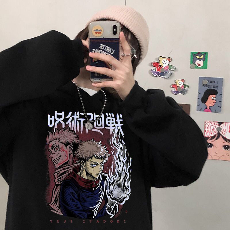Men's Hoodies Japanese Anime Jujutsu Kaisen Hoodie Yuji Itad - Image 19