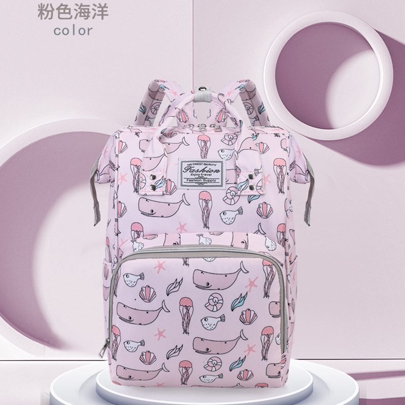 15 color printing mommy bag new fashion mother and baby bag for mom to go out and take the baby large capacity mommy bag gift list - Image 6