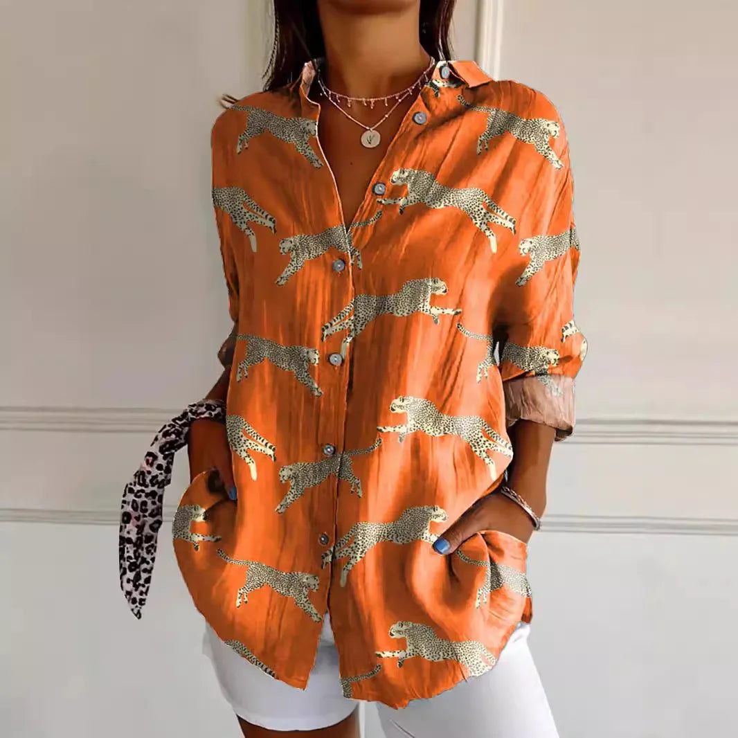 2024 New Women's Long Shirt, Summer European and American Trendy Short-Sleeve Floral Print 3D Short Sleeve Fashion - Image 10
