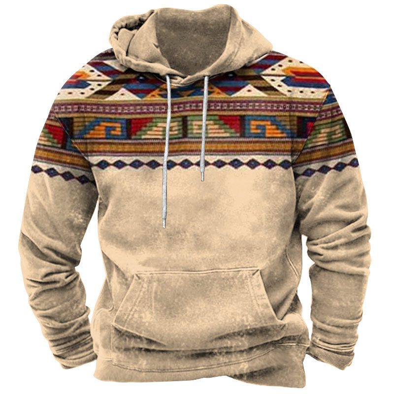 2023 new autumn European and American style sweatshirt retro 3D digital printing men's street trend hoodie top - Image 7
