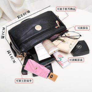 Summer new Internet celebrity women's crossbody bag wide bottom armpit fashion bag large capacity mobile phone change middle-aged bag women's bag