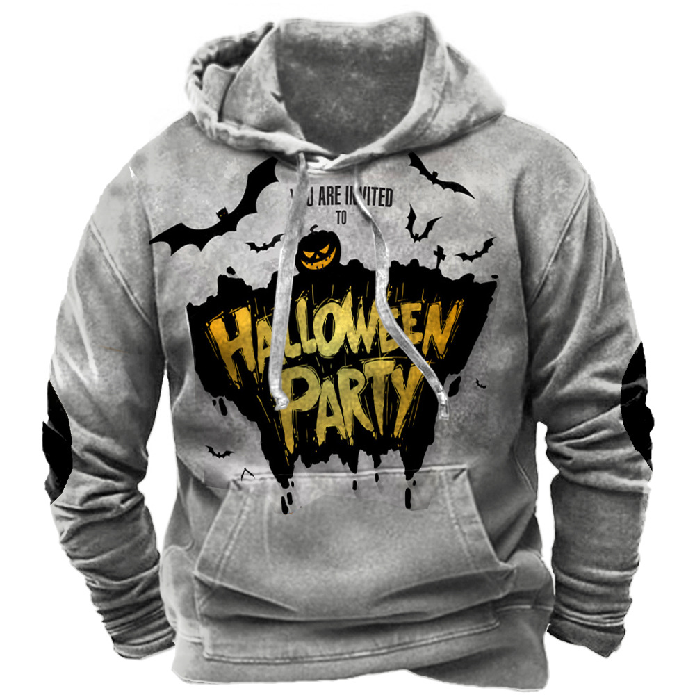 2023 new autumn European and American style sweatshirt retro 3D digital printing men's street trend hoodie top - Image 4