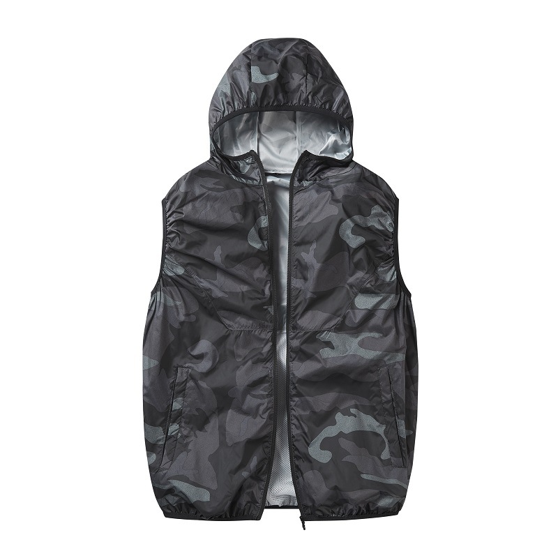 Fan suits for summer, multiple air conditioning suits, high-tech large fans for cooling, camouflage construction site fishing vests for men, cross-border supply - Image 17