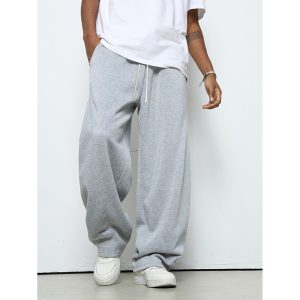 Cross-border foreign trade American casual pants men's spring and autumn 2025 new straight sports sweatpants loose wide-leg long pants