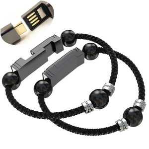 Leather Bracelet-Style Charging Cable