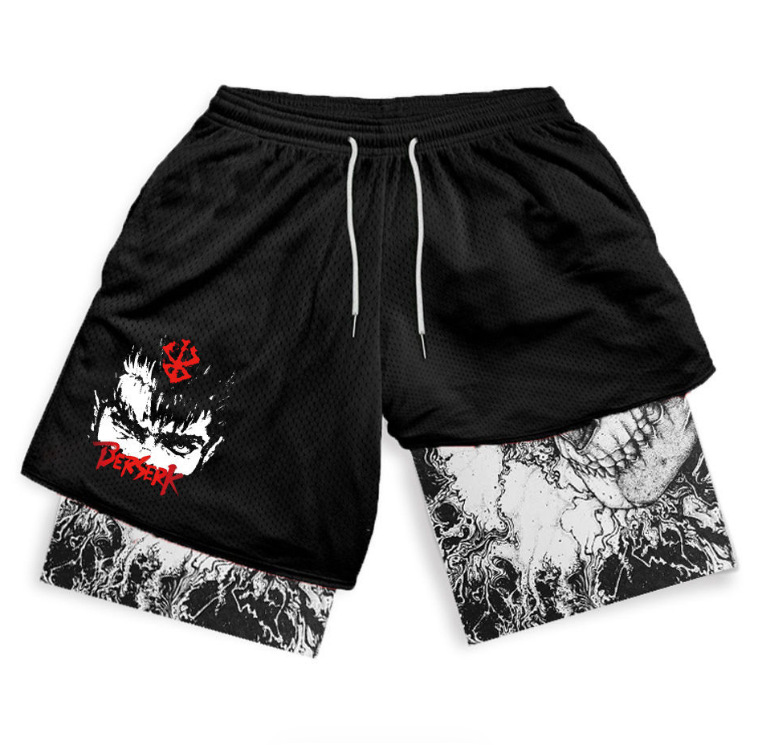Dragon Ball series shorts 3D digital printing adult double-layer beach shorts Amazon cross-border e-commerce hot-selling factory - Image 26