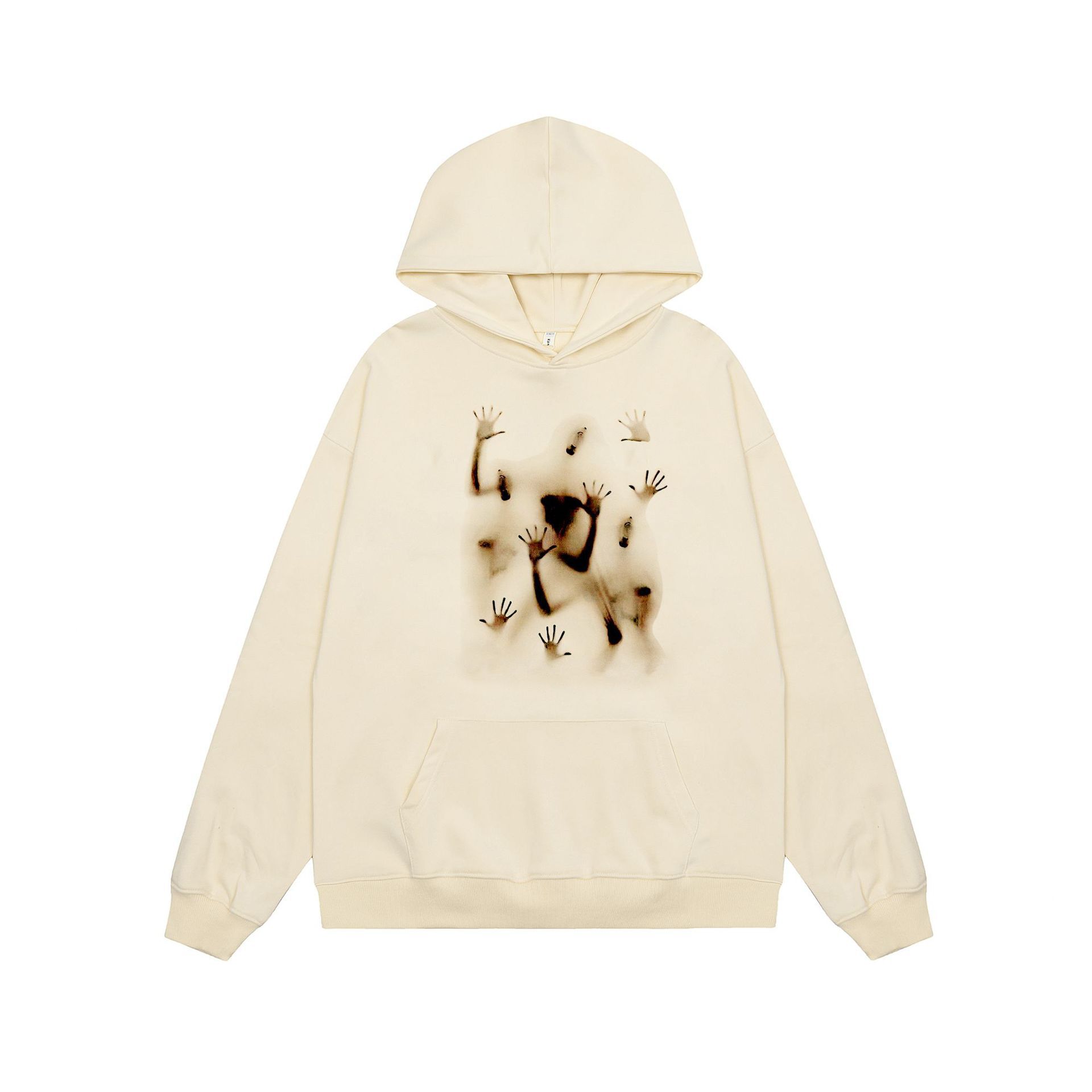 European and American street loose couple jacket men 2023 autumn cross-border foreign trade leisure trend ins hooded sweatshirt - Image 7