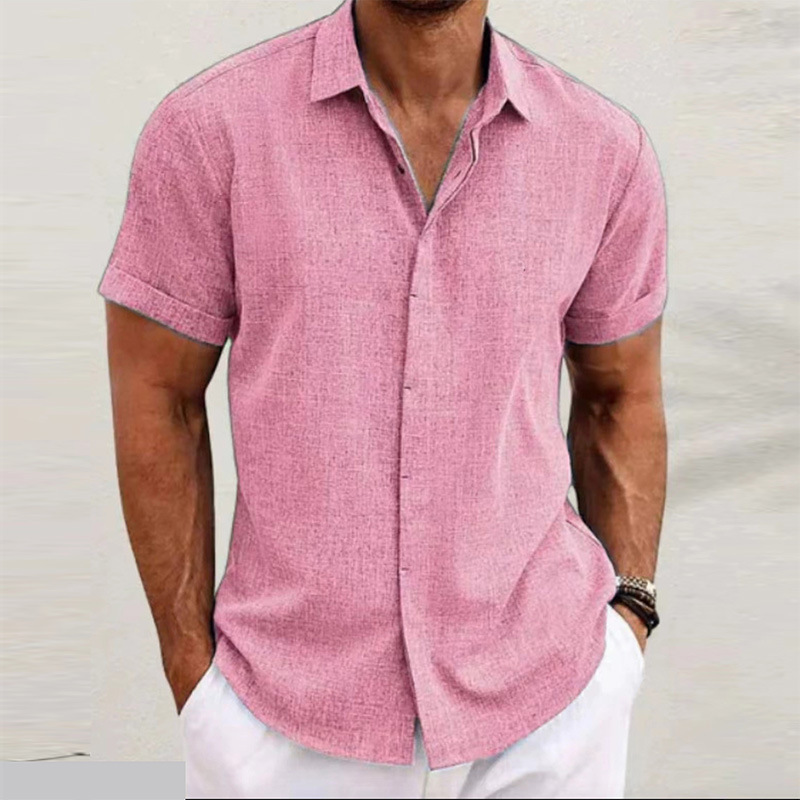 Short-Sleeved Button-Front Shirt - Image 15