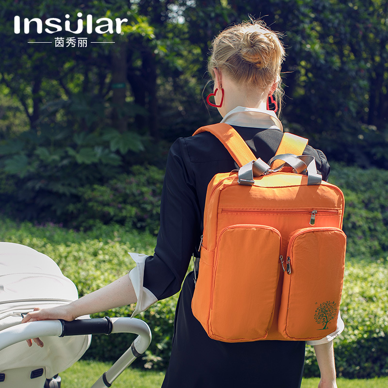 New cross-border multifunctional mommy bag, shoulder bag for maternity, large capacity mother and baby bag, portable bag for pregnant women - Image 3