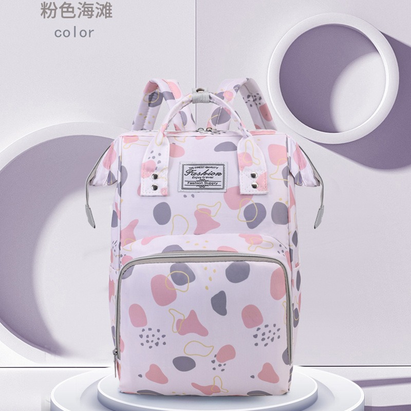 15 color printing mommy bag new fashion mother and baby bag for mom to go out and take the baby large capacity mommy bag gift list - Image 12