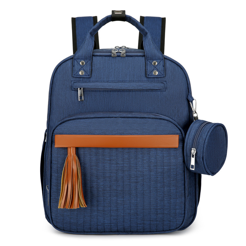 Cross-border new European and American large size fashionable mommy bag for going out with diaper pad multifunctional mother and baby bag mommy bag for women - Image 6