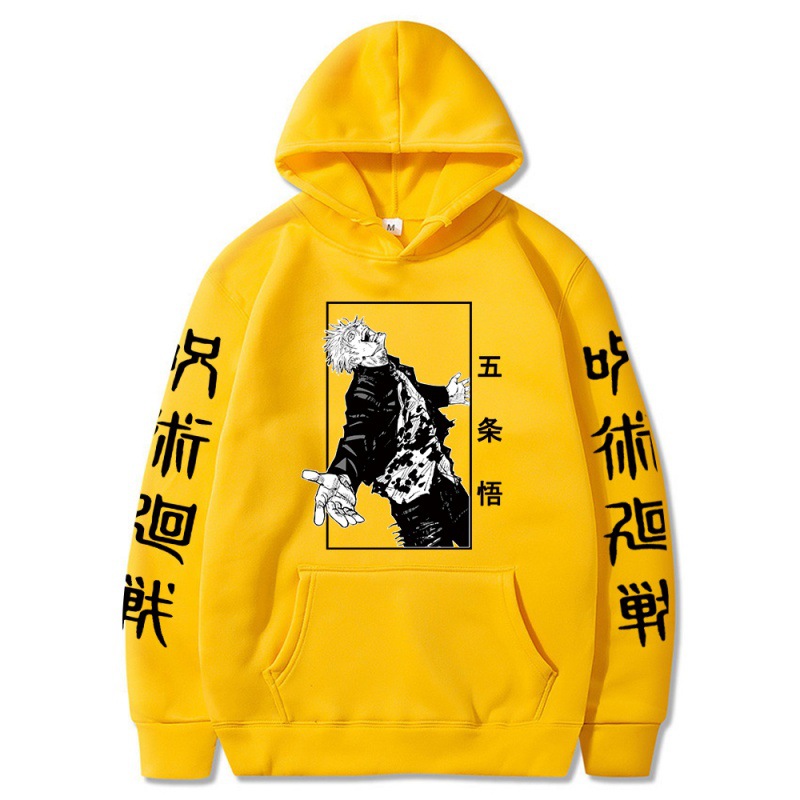 2021 Japanse Anime Hoodies Jujutsu Kaisen Satoru Gojo Grafische Hoodie Sweatshirts Mannelijke - Image 6