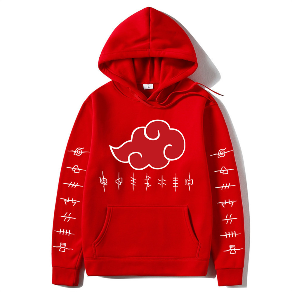 Naruto Printed - Adult Hoodies with White Letters on Sleeves - Image 8