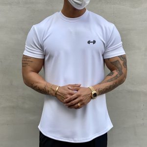 Men's Cotton Short-Sleeve Sports T-Shirt