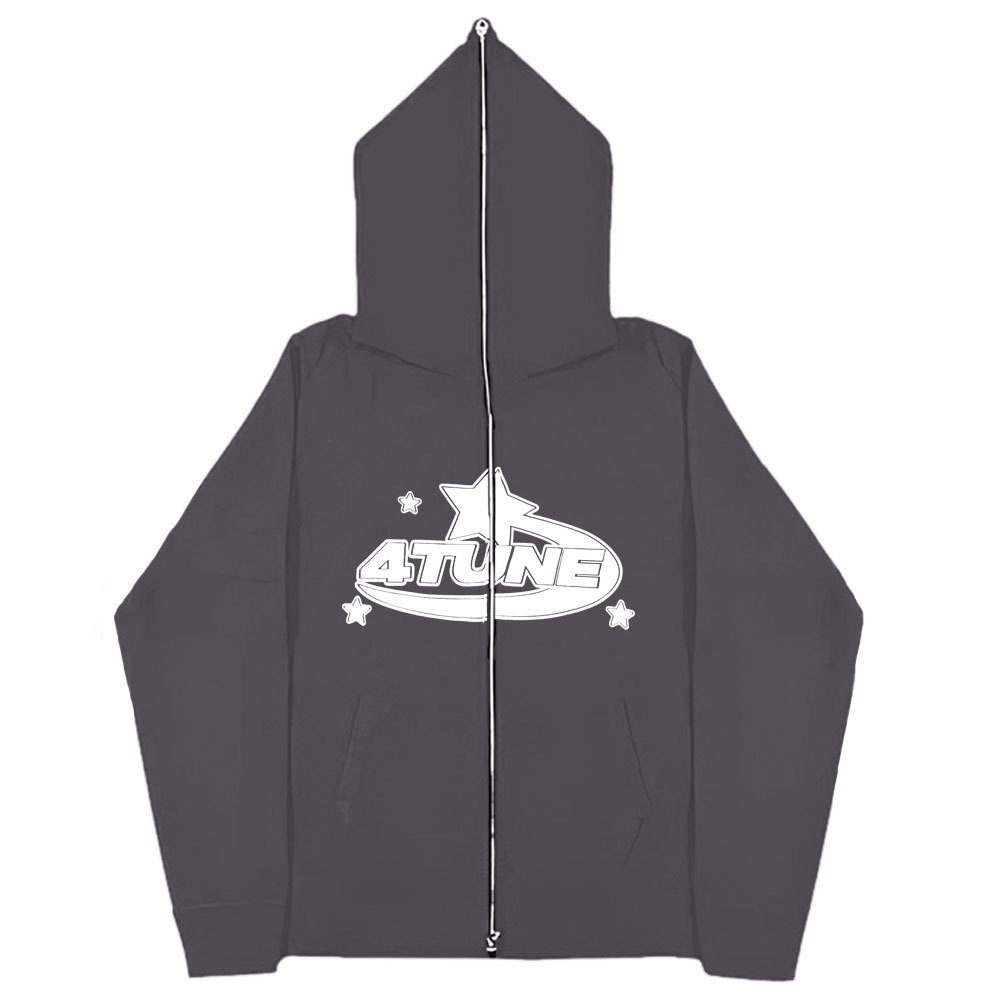 Spot 2023 European and American dark sweatshirts men's and women's hoodies Gothic couple Harajuku large size zipper sweatshirt - Image 7