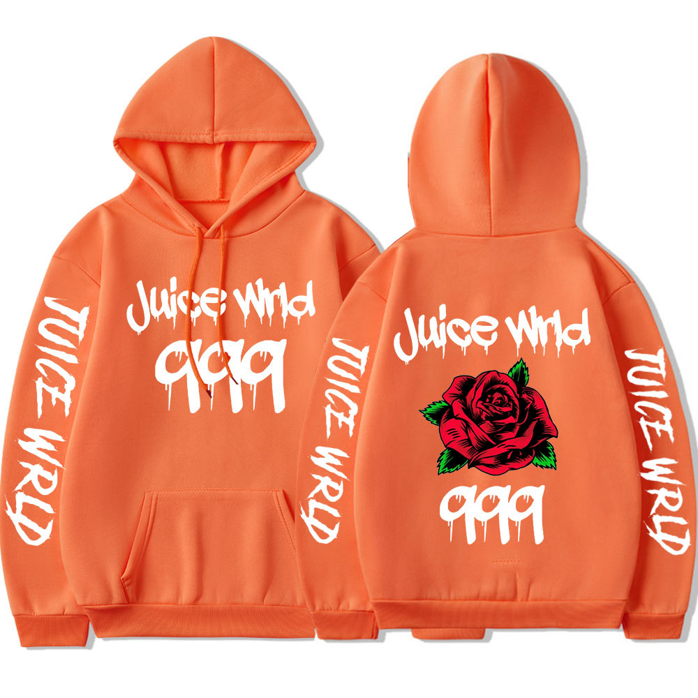 Cross-border source of supply AliExpress best selling dark style rose European size street trend hoodie sweatshirt for men - Image 10