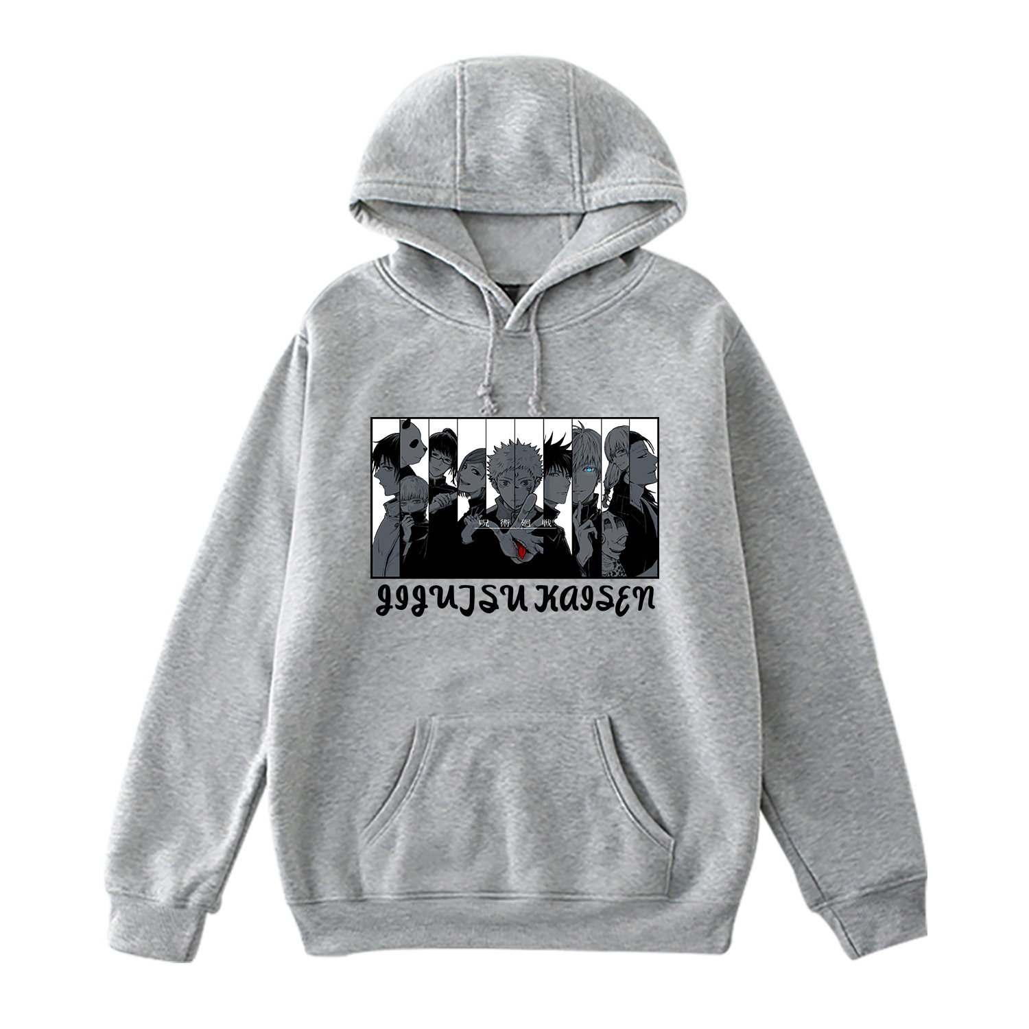 Manufacturers spot anime around long-sleeved couples casual pullover sweater women's hooded hooded sweater - Image 29