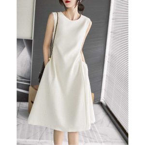 Sleeveless Acetate Dress