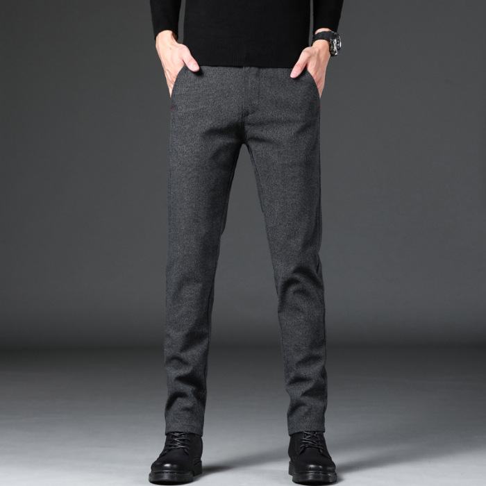 Sanded casual pants men 9038 men's trendy and fashionable versatile sports pants loose straight slim casual pants - Image 7
