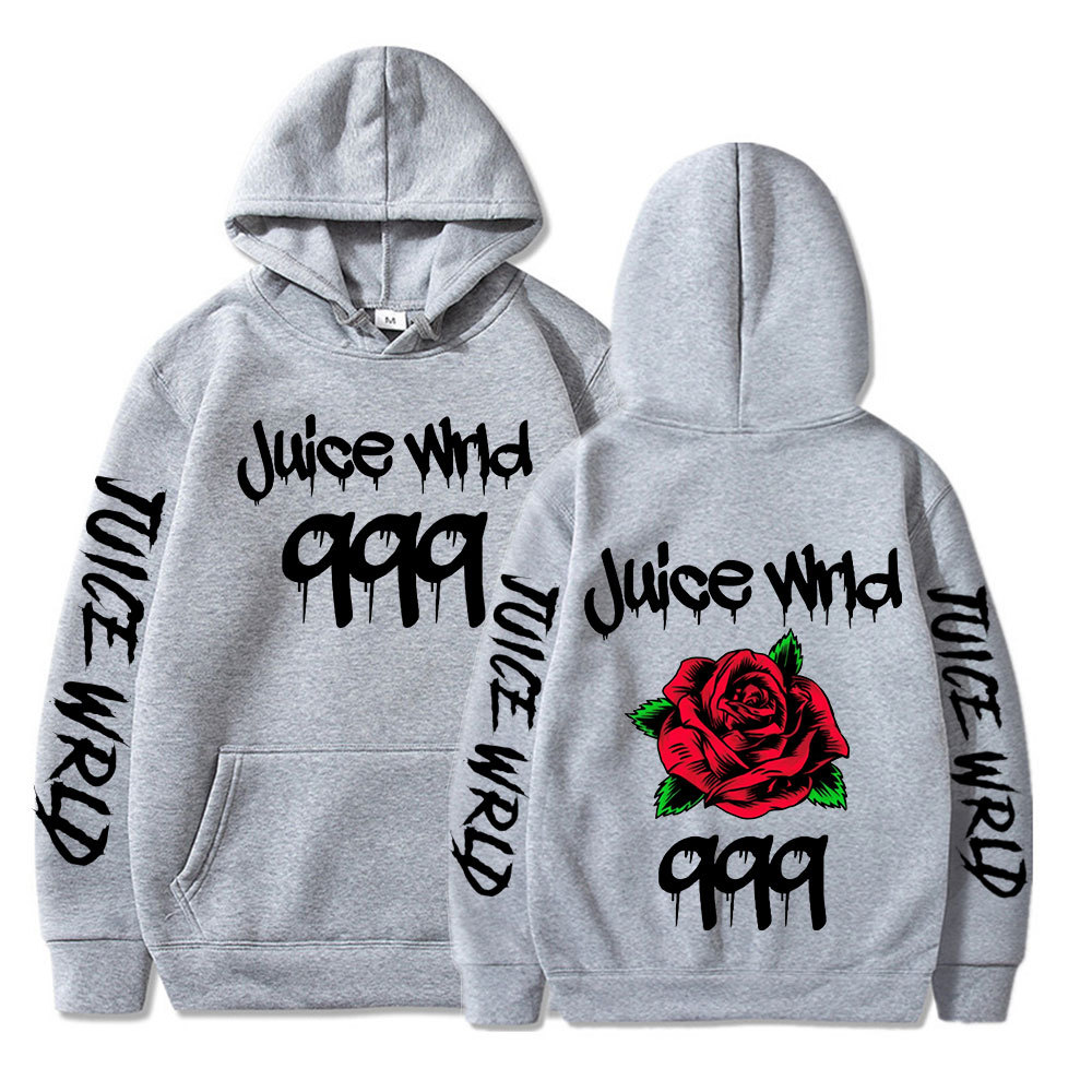 Cross-border source of supply AliExpress best selling dark style rose European size street trend hoodie sweatshirt for men