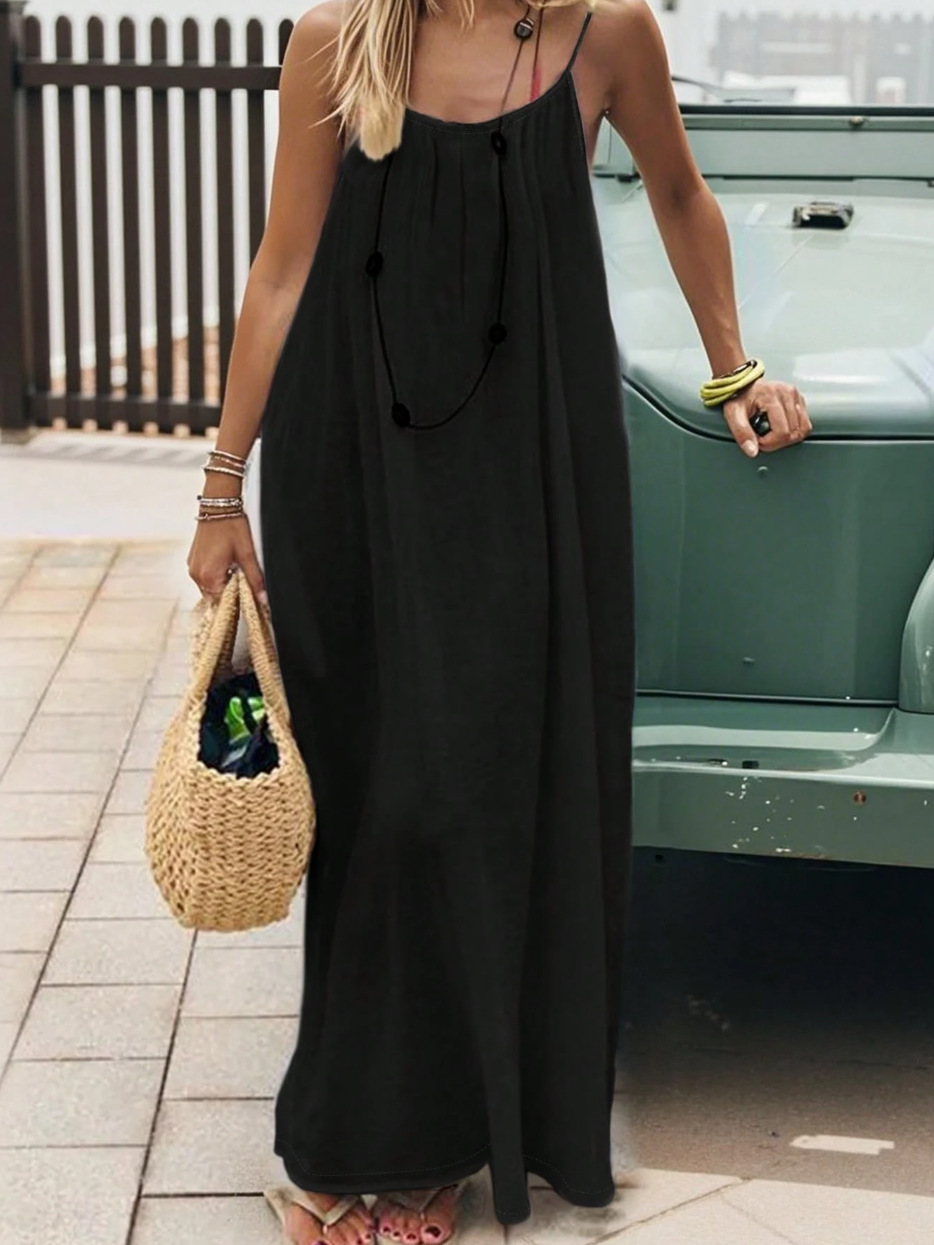 2026 New Women's Strappy Backless Loose-fitting Home Wear Dress (Amazon/AliExpress Cross-Border) - Image 9