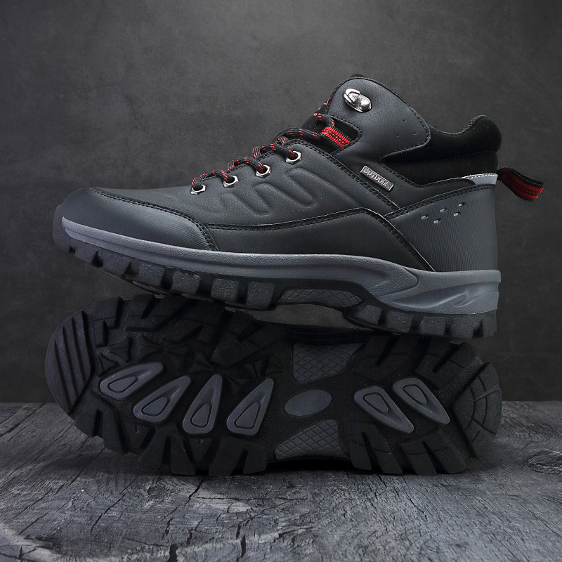2024 Cross-border Amazon Foreign Trade AliExpress Winter Independent Station Pinduoduo Outdoor Hiking Shoes High Top Single Shoes Men's - Image 2